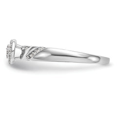 14K White Gold Lab Grown VS/SI+ G+ Dia Comp Trio Cluster Engagement Ring