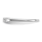 14k White Gold 1/2 carat Lab Grown Diamond VS/SI+ G+ Five Stone Complete Fashion Band