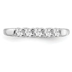 14k White Gold 1/2 carat Lab Grown Diamond VS/SI+ G+ Five Stone Complete Fashion Band