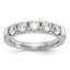 14k 1 carat Lab Grown Diamond VS/SI+ G+ Five Stone Complete Fashion Band