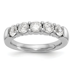 14k 1 carat Lab Grown Diamond VS/SI+ G+ Five Stone Complete Fashion Band