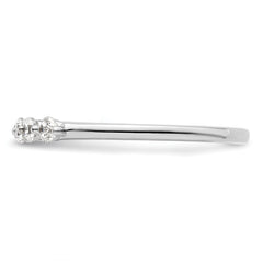14K White Gold Lab Grown VS/SI+ G+ Dia 5-Stone Band