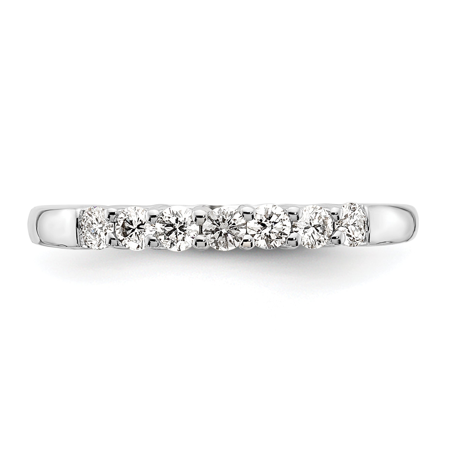 14K White Gold Lab Grown Diamond VS/SI+ G+ 7-Stone Band