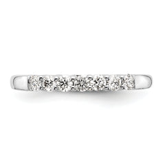 14K White Gold Lab Grown Diamond VS/SI+ G+ 7-Stone Band