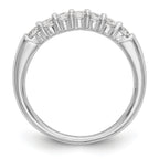 14k White Gold 3/4 carat Lab Grown Diamond VS/SI+ G+ Seven Stone Complete Fashion Band