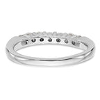 14k White Gold 3/4 carat Lab Grown Diamond VS/SI+ G+ Seven Stone Complete Fashion Band