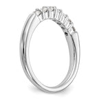 14k White Gold 3/4 carat Lab Grown Diamond VS/SI+ G+ Seven Stone Complete Fashion Band