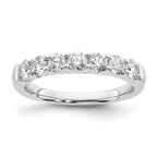 14k White Gold 1 carat Lab Grown Diamond VS/SI+ G+ Seven Stone Complete Fashion Band