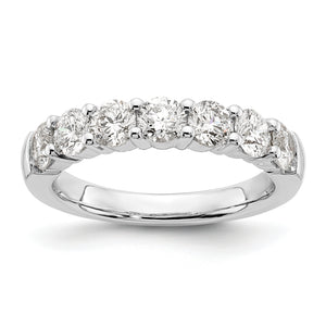 Lab-Grown Diamond Seven-Stone Anniversary Band in 14K White Gold (1 5/8 ct. tw.), Size 7 - Sophia Jewelers