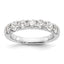 14k White Gold 1 5/8 carat Lab Grown Diamond VS/SI+ G+ Seven Stone Complete Fashion Band