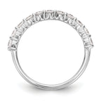 14k White Gold 3/4 carat Lab Grown Diamond VS/SI+ G+ Eleven Stone Complete Band