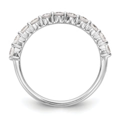 14k White Gold 3/4 carat Lab Grown Diamond VS/SI+ G+ Eleven Stone Complete Band