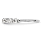 14k White Gold 1 carat Lab Grown Diamond VS/SI+ G+ Eleven Stone Complete Band