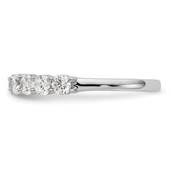 14k White Gold 1 carat Lab Grown Diamond VS/SI+ G+ Eleven Stone Complete Band