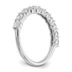 14k White Gold 1 carat Lab Grown Diamond VS/SI+ G+ Eleven Stone Complete Band