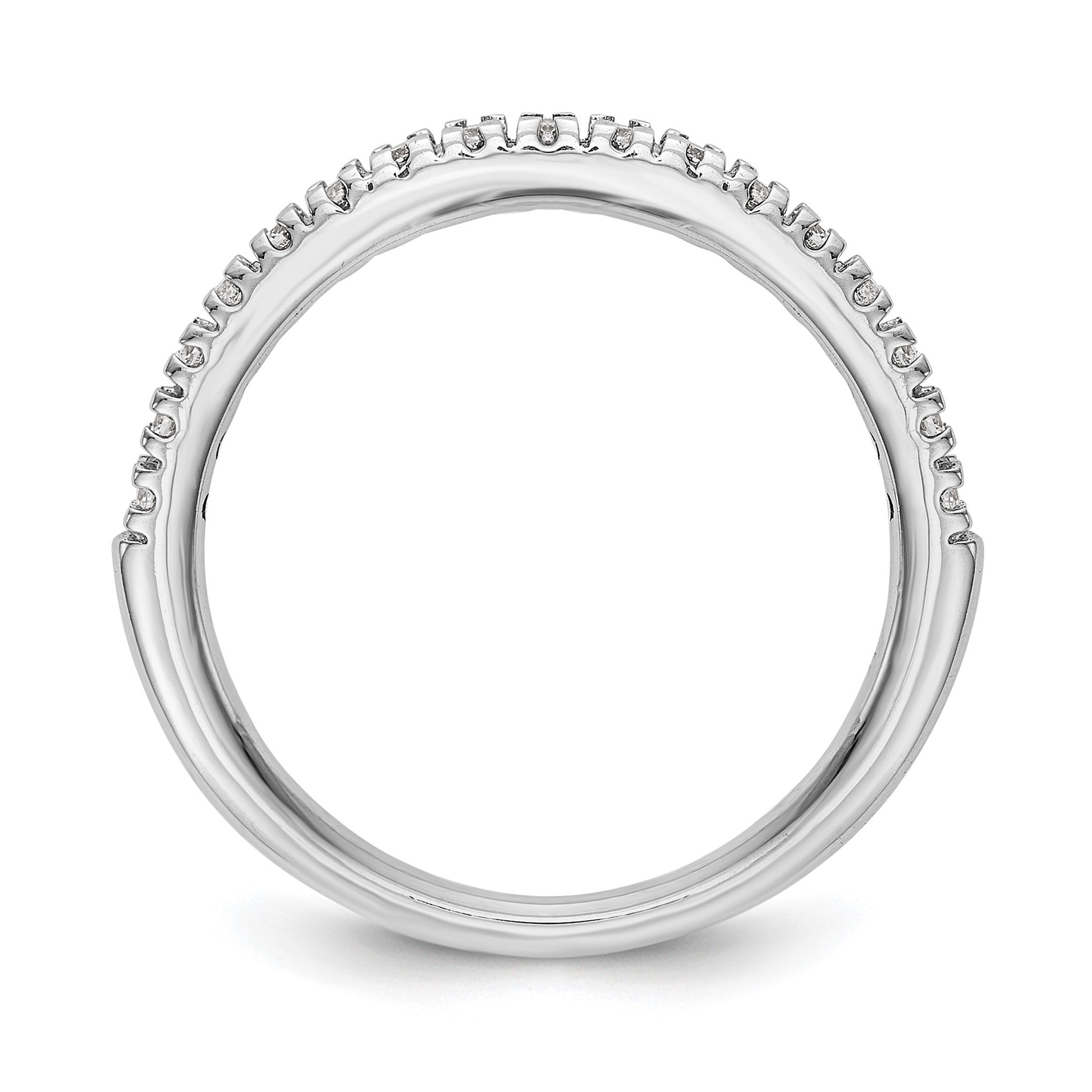 Lab-Grown Diamond Wedding Band in 14K White Gold, 2.2mm (1/4 ct. tw.), Size 7 Secondary image