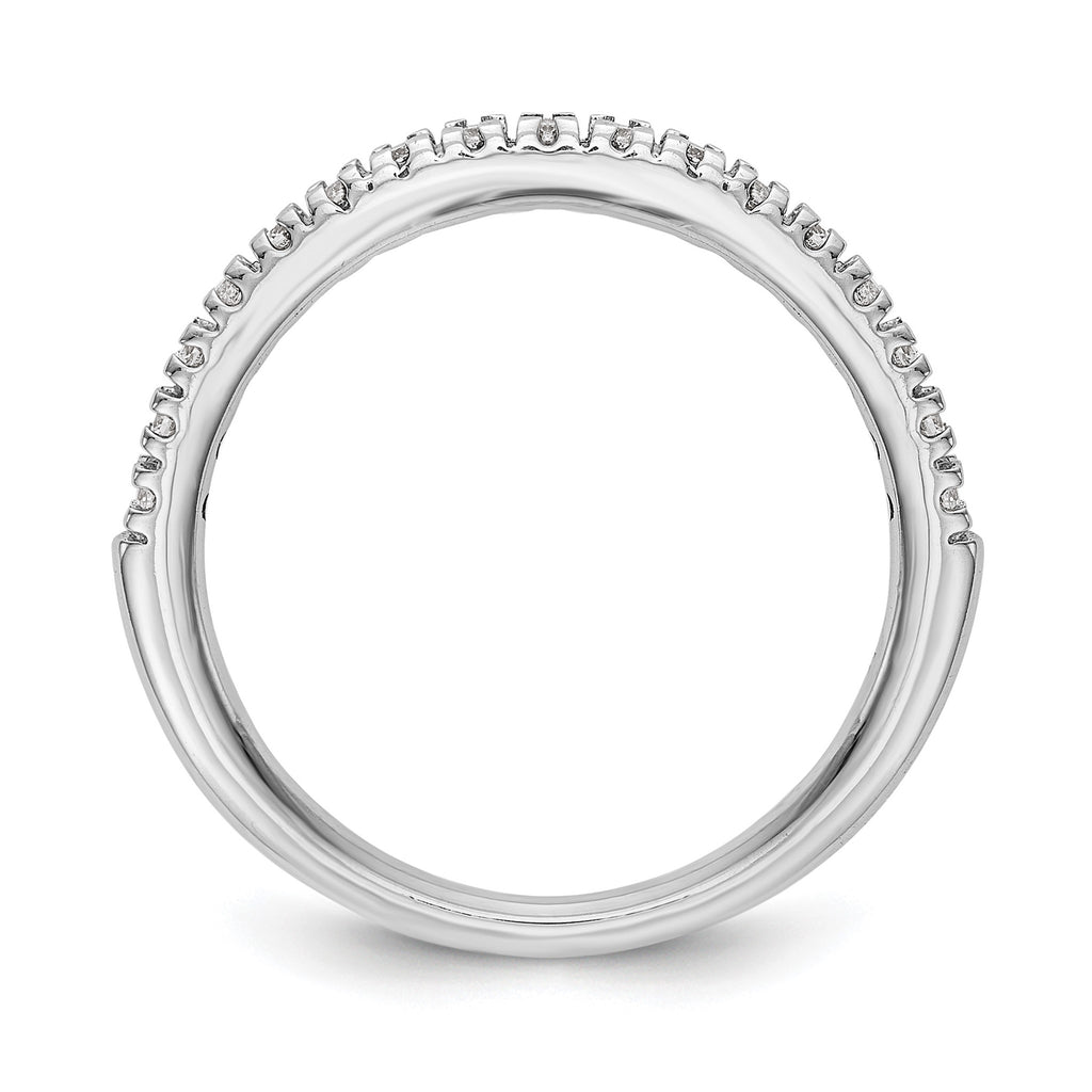 Lab-Grown Diamond Wedding Band in 14K White Gold, 2.2mm (1/4 ct. tw.), Size 7 - Sophia Jewelers
