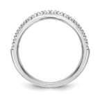 Lab-Grown Diamond Wedding Band in 14K White Gold, 2.2mm (1/4 ct. tw.), Size 7 - Sophia Jewelers