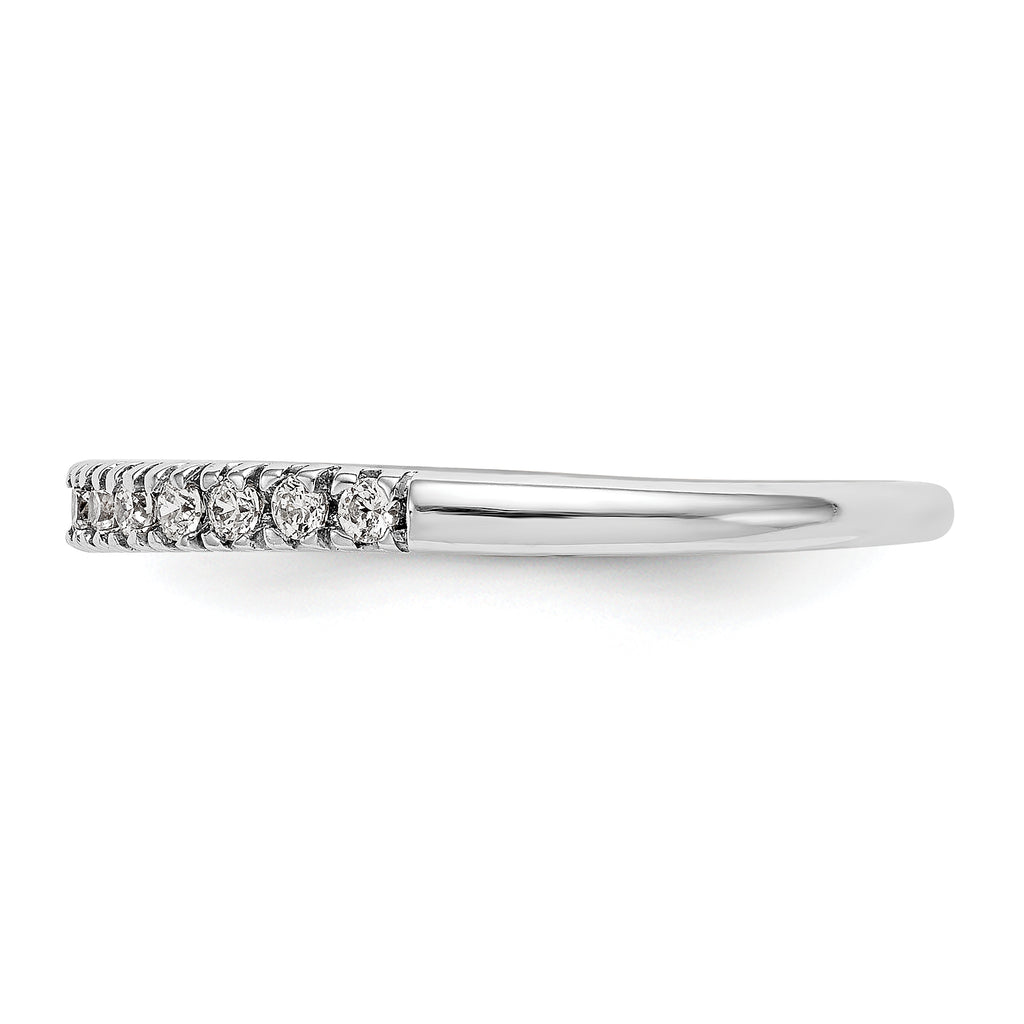 14k White Gold 1/4 carat Lab Grown Diamond VS/SI+ G+ Complete Band