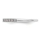 14k White Gold 1/4 carat Lab Grown Diamond VS/SI+ G+ Complete Band