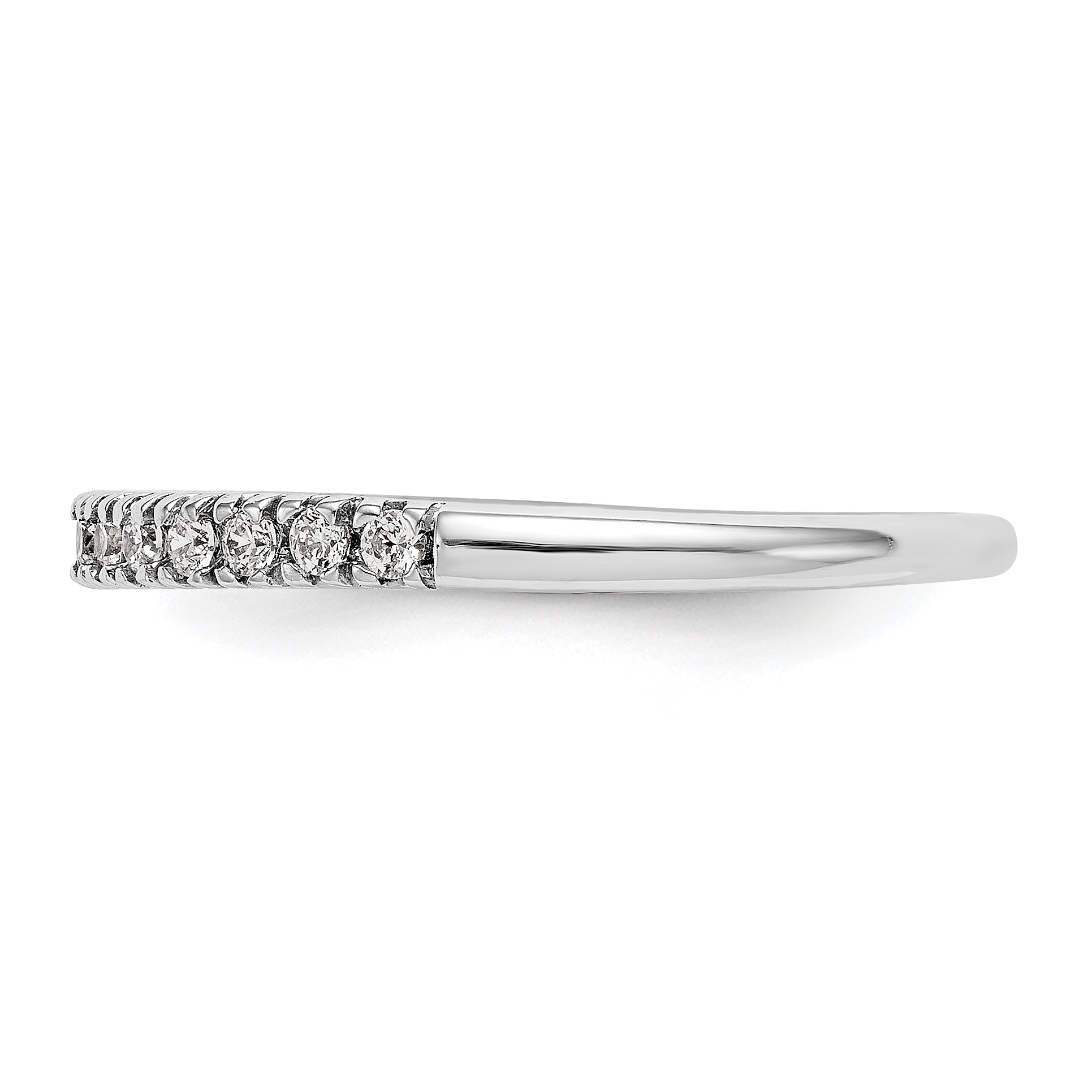 14k White Gold 1/4 carat Lab Grown Diamond VS/SI+ G+ Complete Band