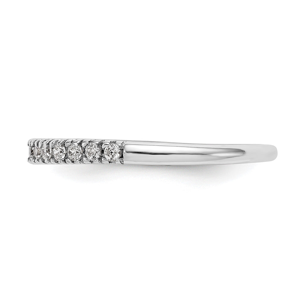 Lab-Grown Diamond Wedding Band in 14K White Gold, 2.2mm (1/4 ct. tw.), Size 7 - Sophia Jewelers