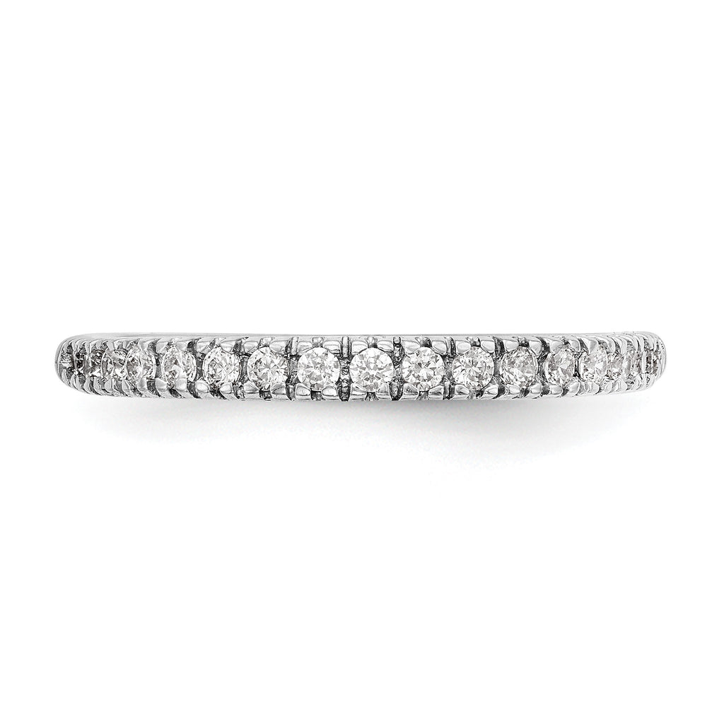 Lab-Grown Diamond Wedding Band in 14K White Gold, 2.2mm (1/4 ct. tw.), Size 7 - Sophia Jewelers