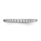 Lab-Grown Diamond Wedding Band in 14K White Gold, 2.2mm (1/4 ct. tw.), Size 7 - Sophia Jewelers