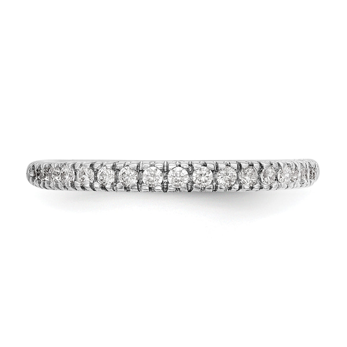 Lab-Grown Diamond Wedding Band in 14K White Gold, 2.2mm (1/4 ct. tw.), Size 7 - Sophia Jewelers