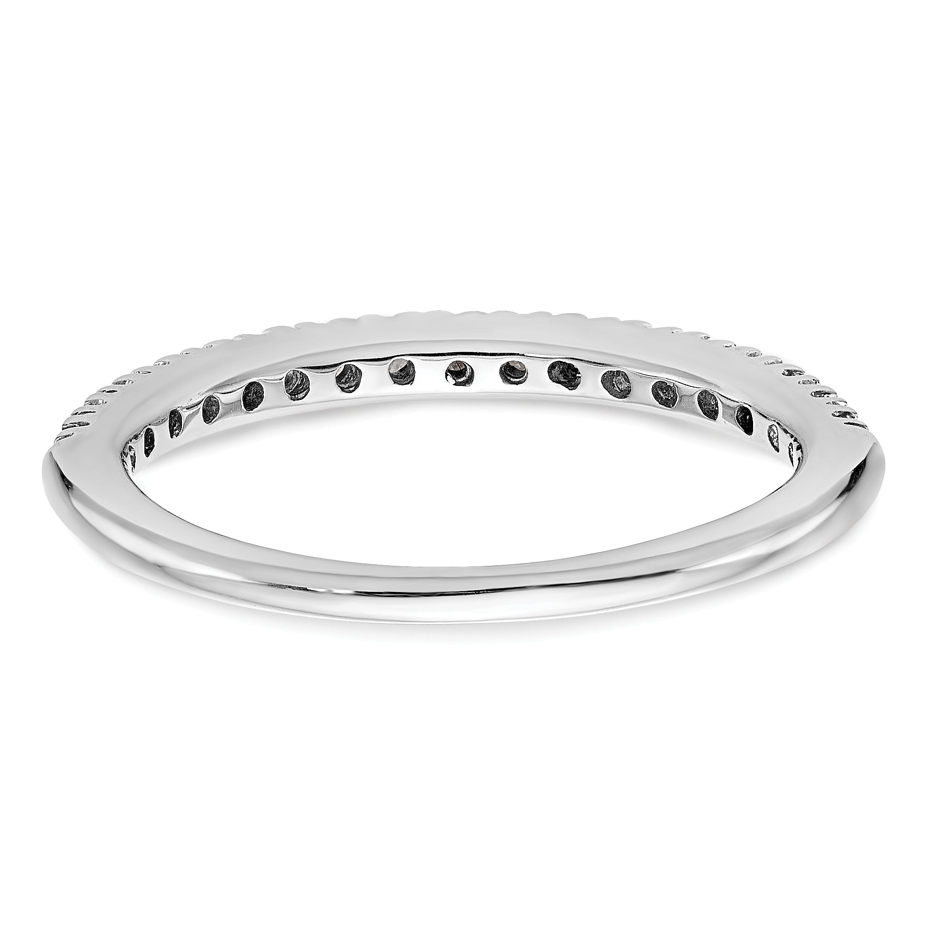 14k White Gold 1/4 carat Lab Grown Diamond VS/SI+ G+ Complete Band