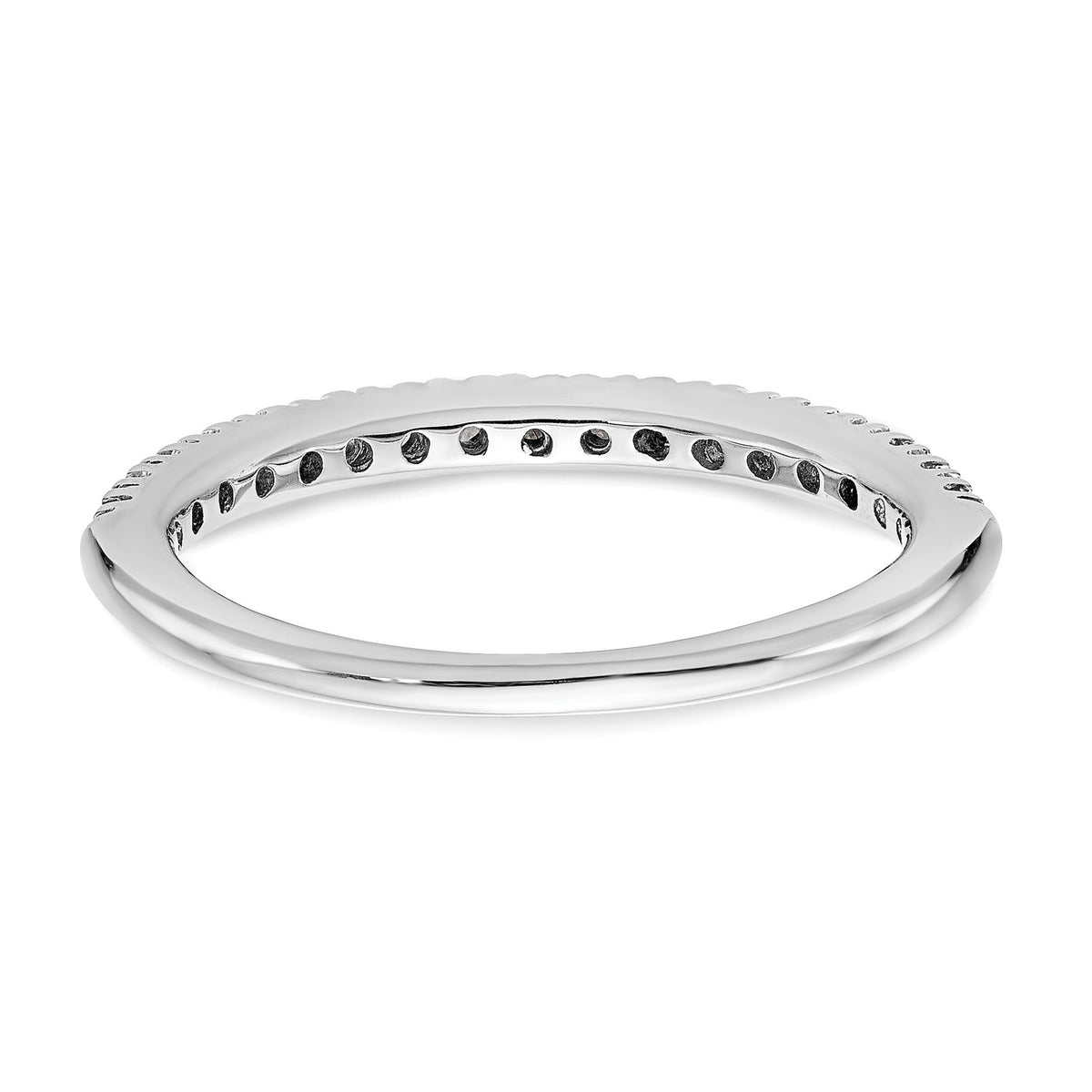 Lab-Grown Diamond Wedding Band in 14K White Gold, 2.2mm (1/4 ct. tw.), Size 7 - Sophia Jewelers