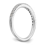 14k White Gold 1/4 carat Lab Grown Diamond VS/SI+ G+ Complete Band