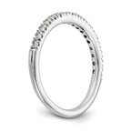 Lab-Grown Diamond Wedding Band in 14K White Gold, 2.2mm (1/4 ct. tw.), Size 7 - Sophia Jewelers