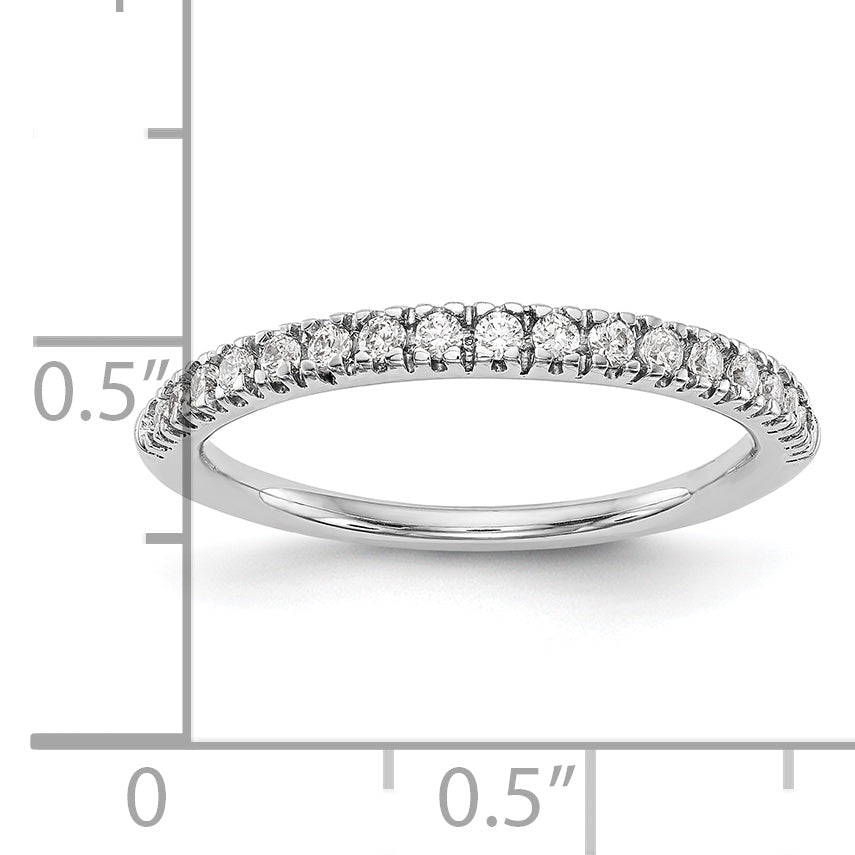 14k White Gold 1/4 carat Lab Grown Diamond VS/SI+ G+ Complete Band