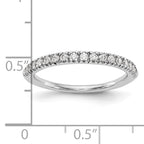 14k White Gold 1/4 carat Lab Grown Diamond VS/SI+ G+ Complete Band