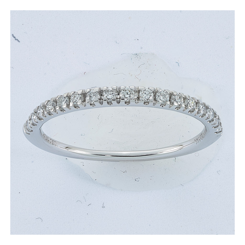 Lab-Grown Diamond Wedding Band in 14K White Gold, 2.2mm (1/4 ct. tw.), Size 7 - Sophia Jewelers