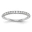 14k White Gold 1/4 carat Lab Grown Diamond VS/SI+ G+ Complete Band