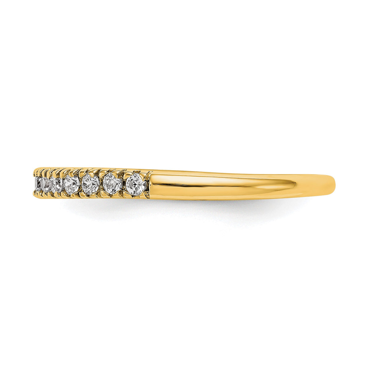 Lab-Grown Diamond Wedding Band in 14K Yellow Gold, 2.2mm (1/4 ct. tw.), Size 7 - Sophia Jewelers