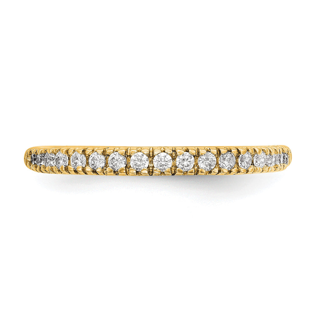 Lab-Grown Diamond Wedding Band in 14K Yellow Gold, 2.2mm (1/4 ct. tw.), Size 7 - Sophia Jewelers