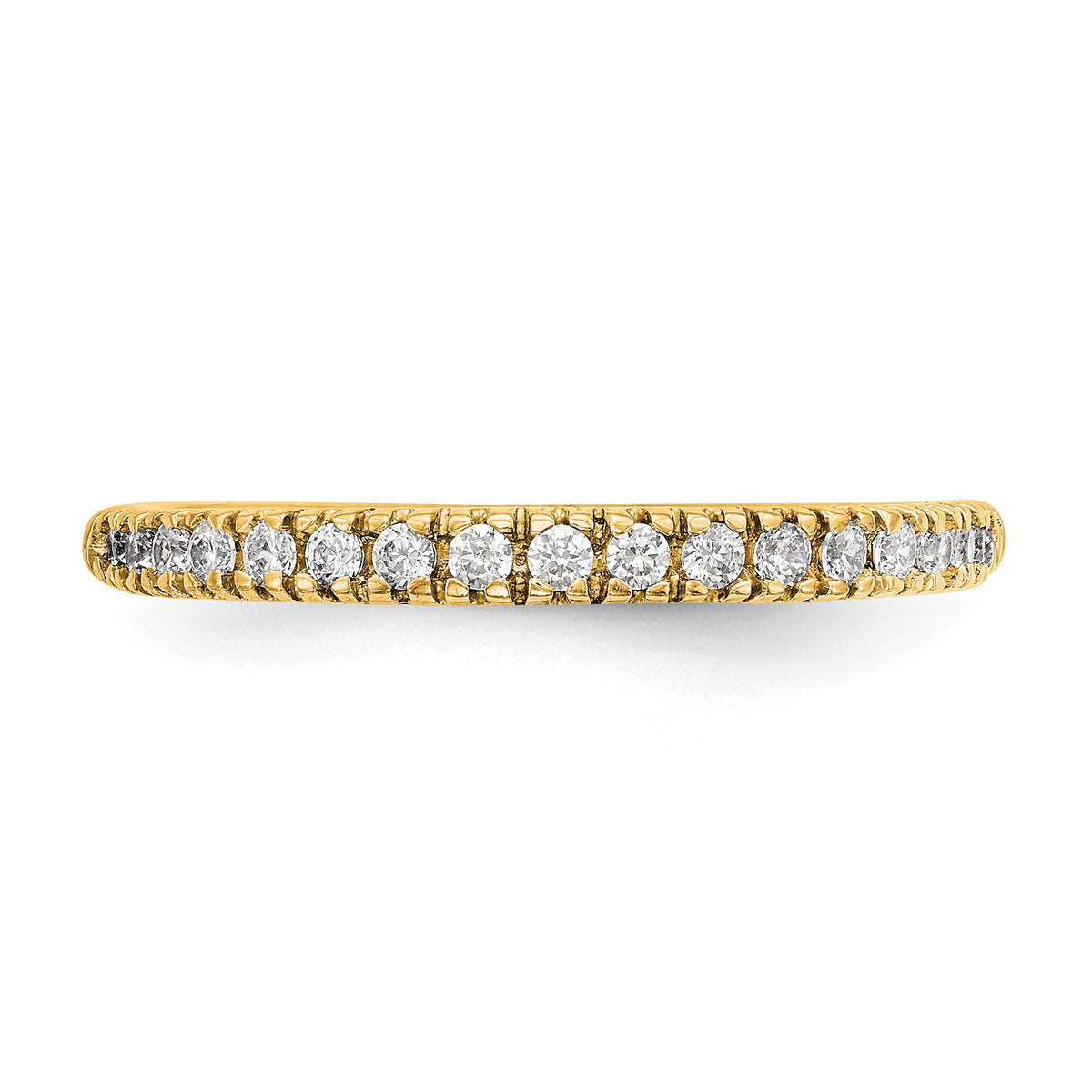 Lab-Grown Diamond Wedding Band in 14K Yellow Gold, 2.2mm (1/4 ct. tw.), Size 7 - Sophia Jewelers