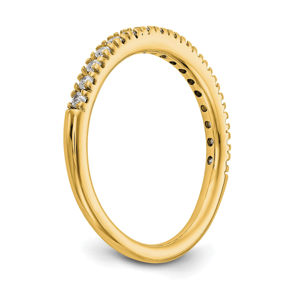 Lab-Grown Diamond Wedding Band in 14K Yellow Gold, 2.2mm (1/4 ct. tw.), Size 7 - Sophia Jewelers