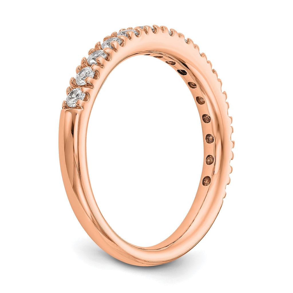 Lab-Grown Diamond Wedding Band in 14K Rose Gold, 2.8mm (1/2 ct. tw.), Size 7 - Sophia Jewelers