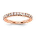 Lab-Grown Diamond Wedding Band in 14K Rose Gold, 2.8mm (1/2 ct. tw.), Size 7 - Sophia Jewelers