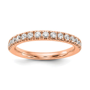 Lab-Grown Diamond Wedding Band in 14K Rose Gold, 2.8mm (1/2 ct. tw.), Size 7 - Sophia Jewelers
