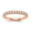 Lab-Grown Diamond Wedding Band in 14K Rose Gold, 2.8mm (1/2 ct. tw.), Size 7 - Sophia Jewelers