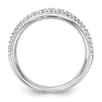 14k White Gold 1/2 carat Lab Grown Diamond VS/SI+ G+ Complete Band