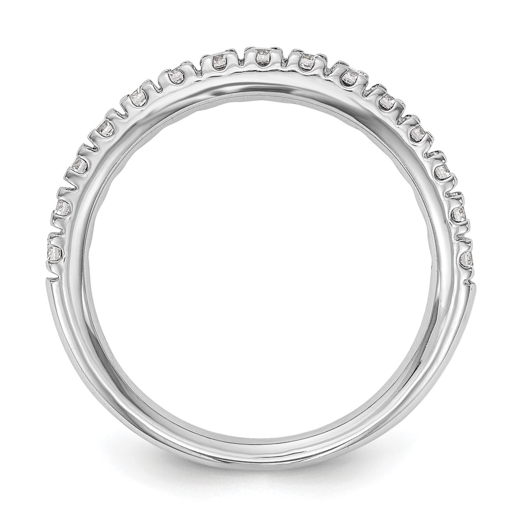 Lab-Grown Diamond Wedding Band in 14K White Gold, 2.8mm (1/2 ct. tw.), Size 7 - Sophia Jewelers