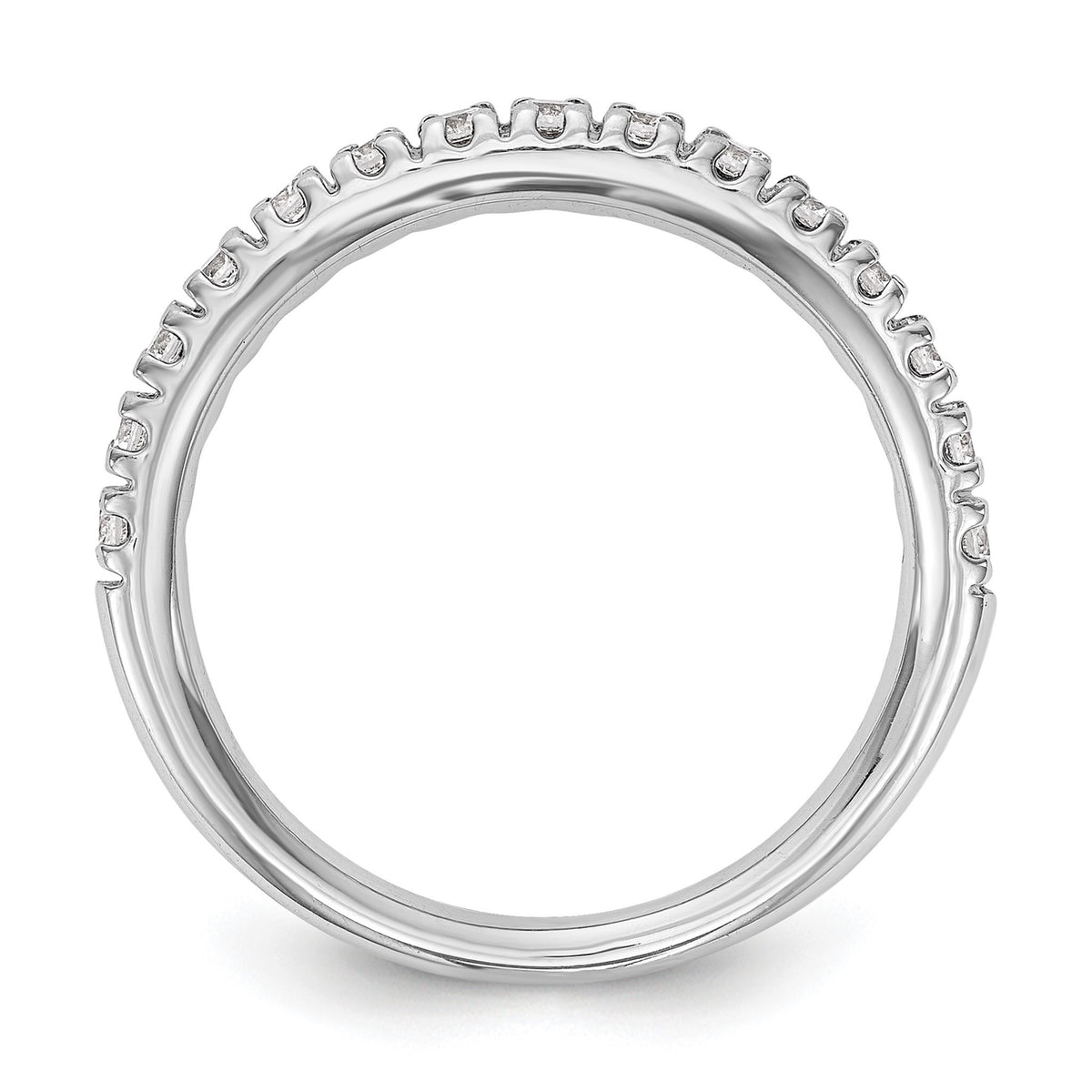 Lab-Grown Diamond Wedding Band in 14K White Gold, 2.8mm (1/2 ct. tw.), Size 7 - Sophia Jewelers