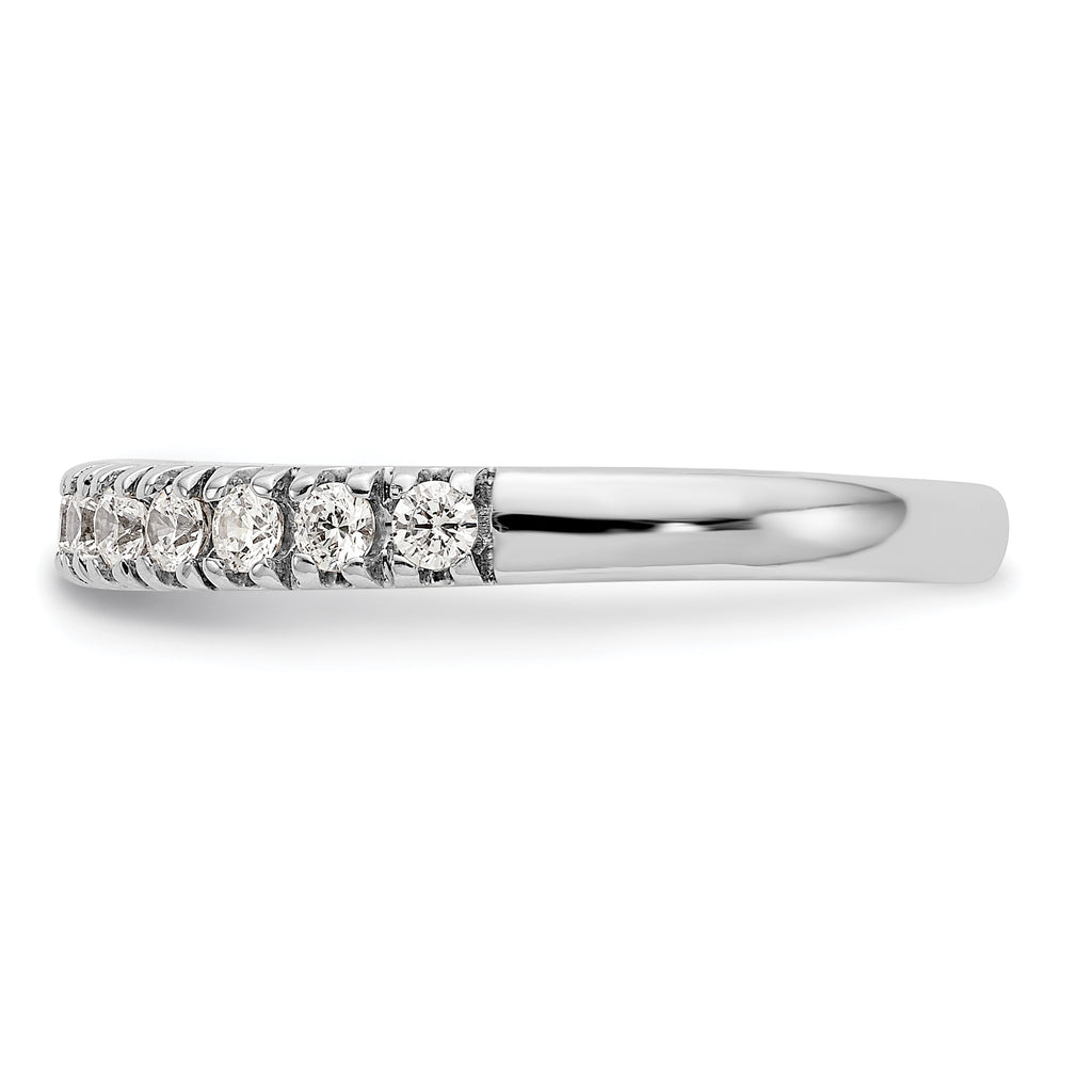 14k White Gold 1/2 carat Lab Grown Diamond VS/SI+ G+ Complete Band