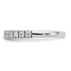 14k White Gold 1/2 carat Lab Grown Diamond VS/SI+ G+ Complete Band